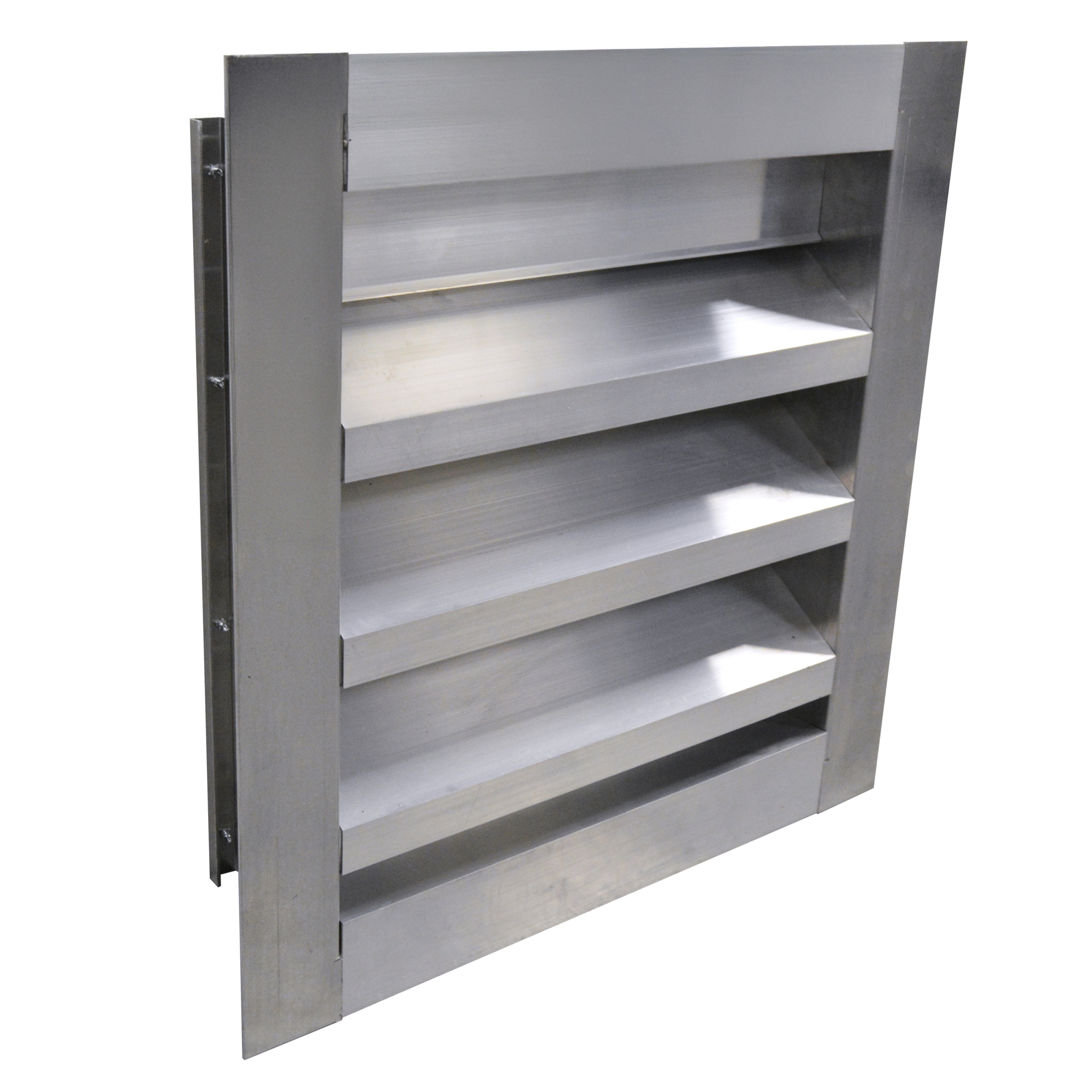 Canarm, Canarm Fixed Louver, Material Aluminum, Height 5 in, Width 16 in, Model# EL4F10X10-MIH